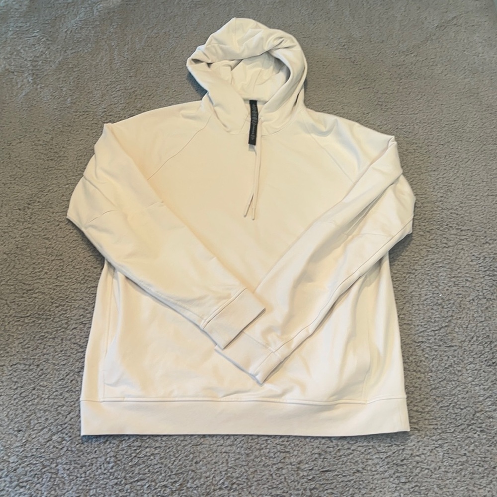 Lululemon City Sweat Pullover Hoodie sweater French Terry White Opal Size XL